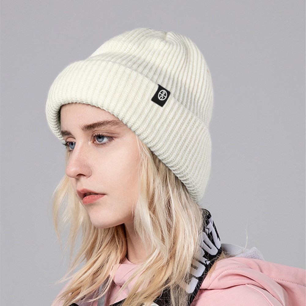 Beanie Cuffed Knit - Berretto invernale con risvolto, ideale per